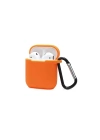BFS  Airpods 2 (2.nesil) Sert Silikon Kılıf - Turuncu