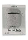 BFS Airpods 2 (2.nesil) Spell Simli Kılıf - Gümüş