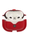 BFS Airpods 3 (3.nesil) Çanta Deri Kılıf - Kırmızı