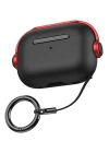 BFS Airpods 3 (3.nesil) Cool Kılıf - Siyah-Kırmızı