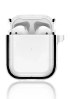 BFS Airpods 4 (4.nesil) Shiny Şeffaf Kılıf - Siyah