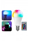 BFS Akıllı RGB Led Ampul Led Uzaktan Kumandalı Renk Değiştiren Ampul