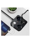 BFS Akım Korumalı Anahtarlı Priz - 3x Priz - 2x Usb - 2x Type-c - 2 Mt Kablo Hızlı Şarj Özellikli Siyah