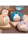 BFS  Alpaca Boucle 50 Gr Mavi El Örgü İpi - L339 - 34390
