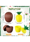 BFS   Ananas &amp; Hindistan Cevizi Tasarımlı Pipetli Bardak Seti (6 Adet)