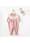 BFS   Andywawa AC25043 Puppy Gazelle Kadife Bebe Tulum Takım Pink