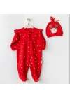 BFS   Andywawa AC25328 Happy Newyear Kadife Bebek Tulum Takım Red