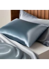 BFS Antibakteriyel Terletmeyen İpek Saten Yastık Kılıfı 2li 50x70 Mavi