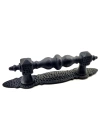 BFS Antika Tarz Dekoratif Pirinç Ağır Kapı Çekme Kolu - Küçük, 215x40 Mm, Oksit