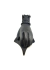 BFS Antika Tarz Dekoratif Pirinç El Kapı Tokmağı, Taktak - 167x75 Mm, Oksit