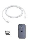 BFS  Apple 15/15 Pro Type-C to Type-C Hasır Örgü Hızlı Şarj Kablosu (1m)