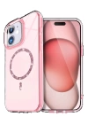 BFS Apple iPhone 11 Live Diamond Magsafe Kapak - Pembe