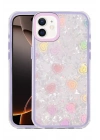 BFS Apple iPhone 11 Lumi Desenli Kapak - Mor