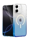 BFS Apple iPhone 11 Pummel Shiny Magsafe Kapak - Mavi