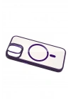 BFS Apple iPhone 11 Remim Lensli Magsafe Standlı Kapak - Derin Mor