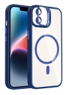 BFS Apple iPhone 11 Remim Lensli Magsafe Standlı Kapak - Lacivert