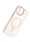 BFS Apple iPhone 11 Remim Lensli Magsafe Standlı Kapak - Pembe