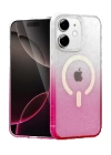 BFS Apple iPhone 12 Pummel Shiny Magsafe Kapak - Pembe