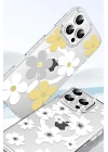 BFS  Apple iPhone 14 Floral Magsafe Kapak - Sarı
