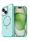 BFS  Apple iPhone 14 Live Diamond Magsafe Kapak - Yeşil