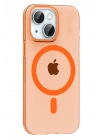 BFS  Apple iPhone 14 PC Blank Magsafe Kapak - Turuncu