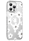 BFS  Apple iPhone 14 Pro Max Floral Magsafe Kapak - Beyaz