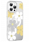 BFS  Apple iPhone 14 Pro Max Floral Magsafe Kapak - Sarı
