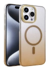 BFS Apple iPhone 14 Pro Max Glossy Magsafe Kapak - Çöl Titanyum