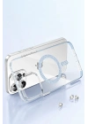 BFS  Apple iPhone 14 Pro Max Move Taşlı Magsafe Kapak - Mavi