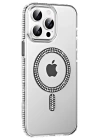 BFS  Apple iPhone 14 Pro Max Move Taşlı Magsafe Kapak - Siyah