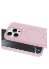 BFS Apple iPhone 14 Pro Max Regal Magsafe Standlı Kapak - Açık Pembe