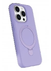BFS Apple iPhone 14 Pro Max Regal Magsafe Standlı Kapak - Lila