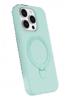 BFS Apple iPhone 14 Pro Max Regal Magsafe Standlı Kapak - Su Yeşili