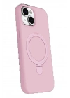 BFS Apple iPhone 14 Regal Magsafe Standlı Kapak - Açık Pembe