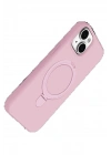 BFS Apple iPhone 14 Regal Magsafe Standlı Kapak - Açık Pembe