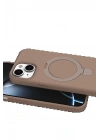 BFS Apple iPhone 14 Regal Magsafe Standlı Kapak - Çöl Titanyum