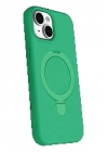 BFS Apple iPhone 14 Regal Magsafe Standlı Kapak - Yeşil