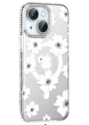BFS  Apple iPhone 15 Floral Magsafe Kapak - Beyaz