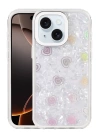 BFS Apple iPhone 15 Lumi Desenli Kapak - Beyaz