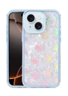 BFS Apple iPhone 15 Lumi Desenli Kapak - Mavi