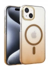 BFS Apple iPhone 15 Plus Glossy Magsafe Kapak - Çöl Titanyum
