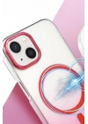BFS Apple iPhone 15 Plus Glossy Magsafe Kapak - Mavi