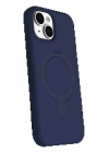 BFS Apple iPhone 15 Plus Regal Magsafe Standlı Kapak - Lacivert