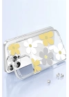 BFS  Apple iPhone 15 Pro Floral Magsafe Kapak - Sarı