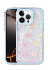 BFS Apple iPhone 15 Pro Max Lumi Desenli Kapak - Mavi