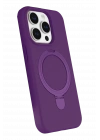BFS  Apple iPhone 15 Pro Max Regal Magsafe Standlı Kapak - Derin Mor
