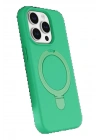BFS Apple iPhone 15 Pro Max Regal Magsafe Standlı Kapak - Yeşil