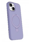 BFS Apple iPhone 15 Regal Magsafe Standlı Kapak - Lila