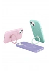 BFS Apple iPhone 15 Regal Magsafe Standlı Kapak - Lila