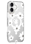 BFS  Apple iPhone 16 Floral Magsafe Kapak - Beyaz